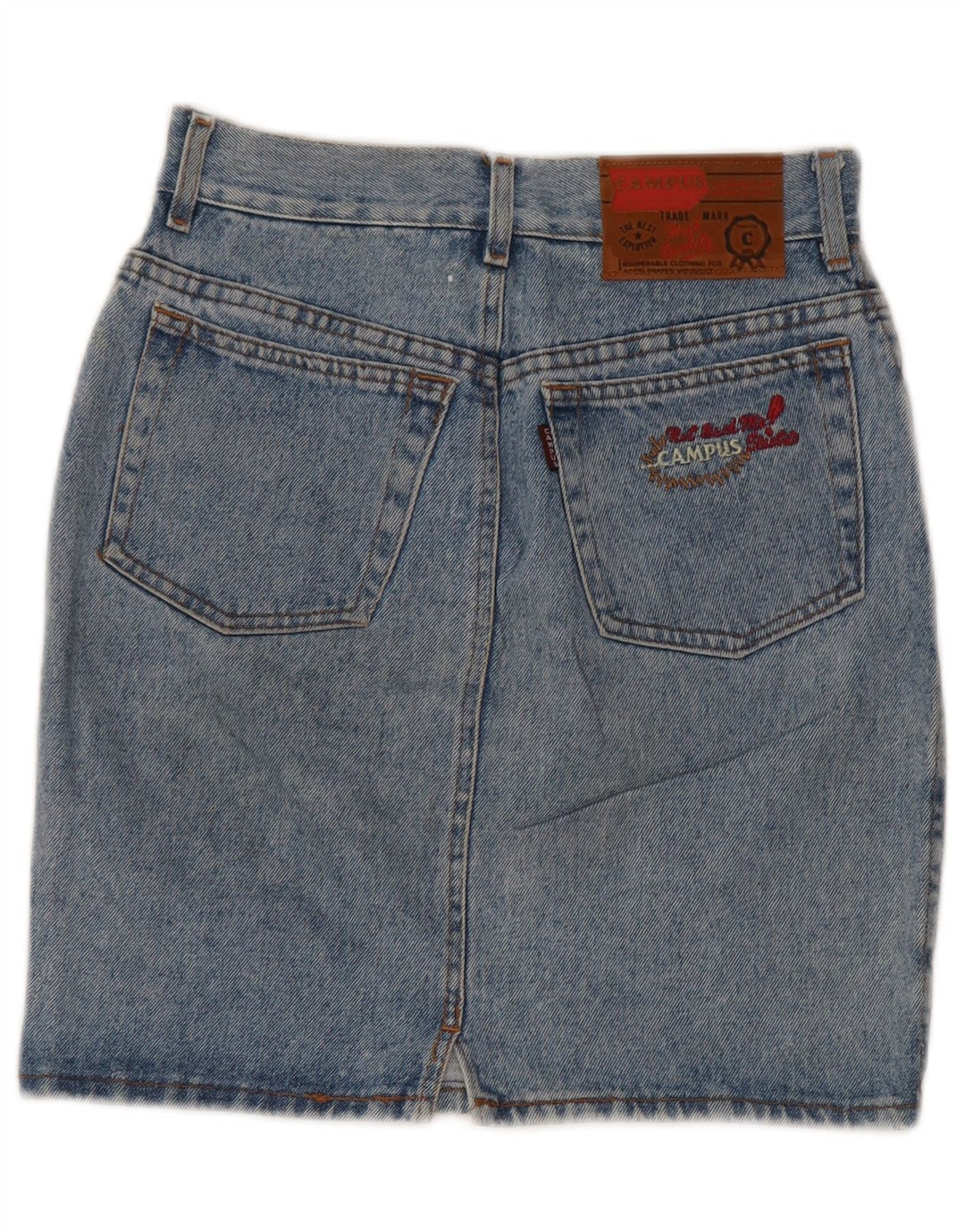 Gonna denim da donna CAMPUS IT 40 piccola W26 cotone blu