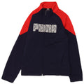Giacca da tuta grafica da ragazzo Puma 9-10 anni Blu navy Colourblock