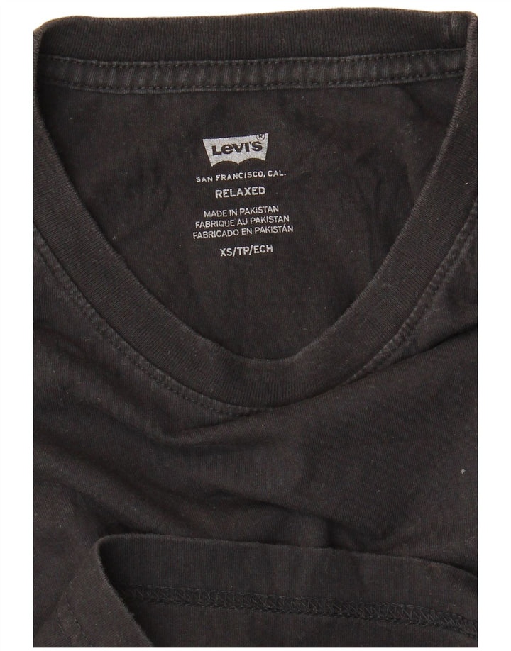 T-shirt grafica da uomo con vestibilità rilassata Levi's XS nera
