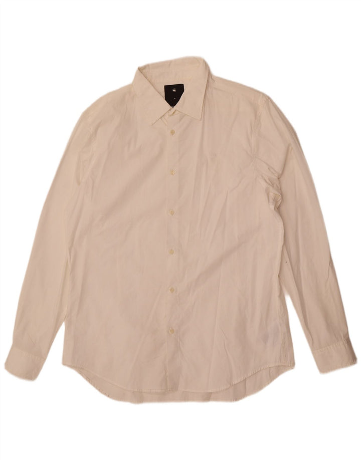 Camicia da uomo G-Star XL in cotone bianco