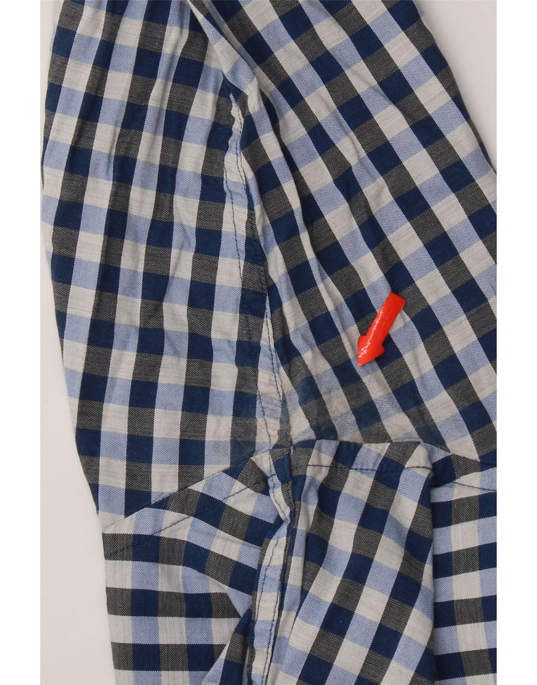 Gant Camicia da uomo vestibilità regolare taglia 39/40 15 1/2 cotone a quadretti blu medio