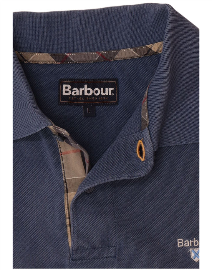 Polo da uomo Barbour grande blu