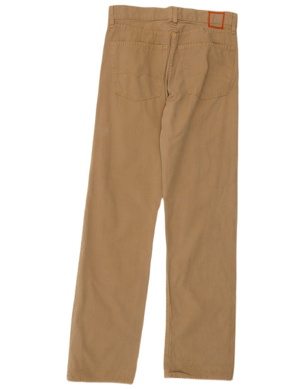Pantaloni casual dritti da uomo Hugo Boss W31 L34 cotone beige