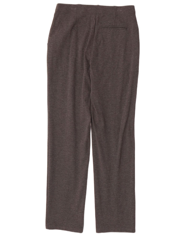 Pantaloni chino slim da donna Marks & Spencer UK 10 Small W28 L30 Viscosa grigia