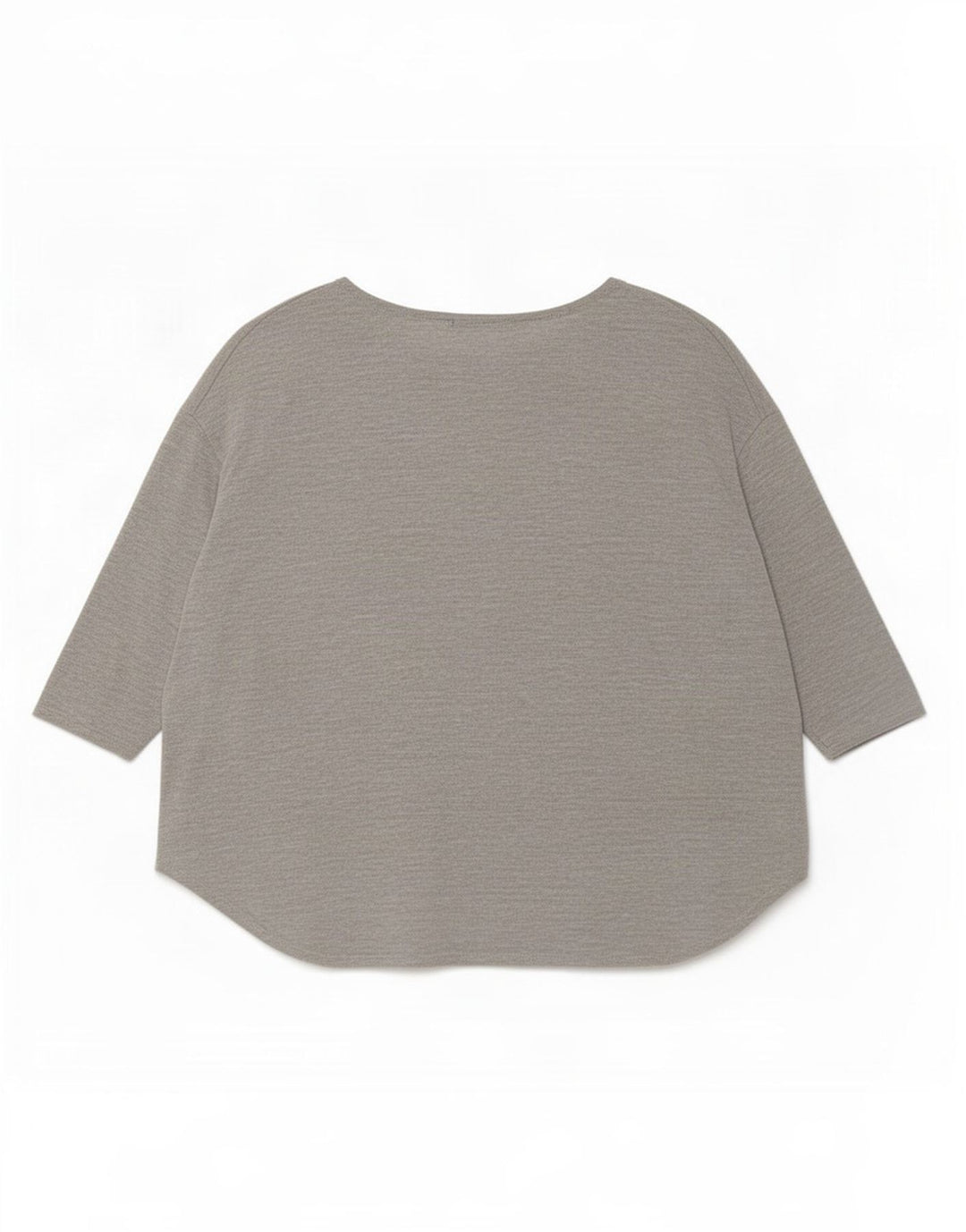 Topshop Top oversize da donna manica 3/4 UK 12 Viscosa grigio medio