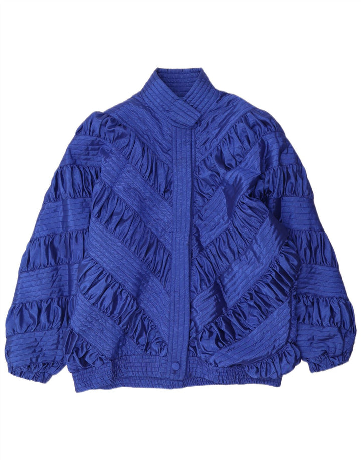 Giubbotto bomber vintage da donna UK 18 XL blu