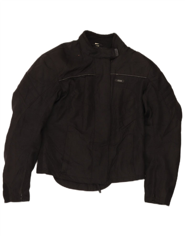 IXS Womens Racer Jacket UK 10 Small Black Polyester Motorcycle