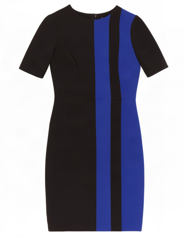 Abito tubino da donna Marks & Spencer UK 8 piccolo poliestere color block nero