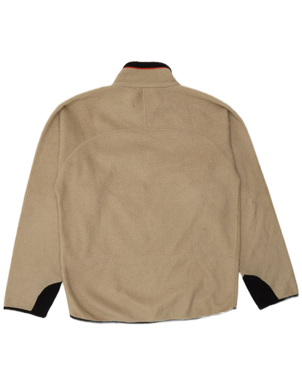 Giacca in pile da uomo Fila UK 40 Large Beige Colourblock Poliestere