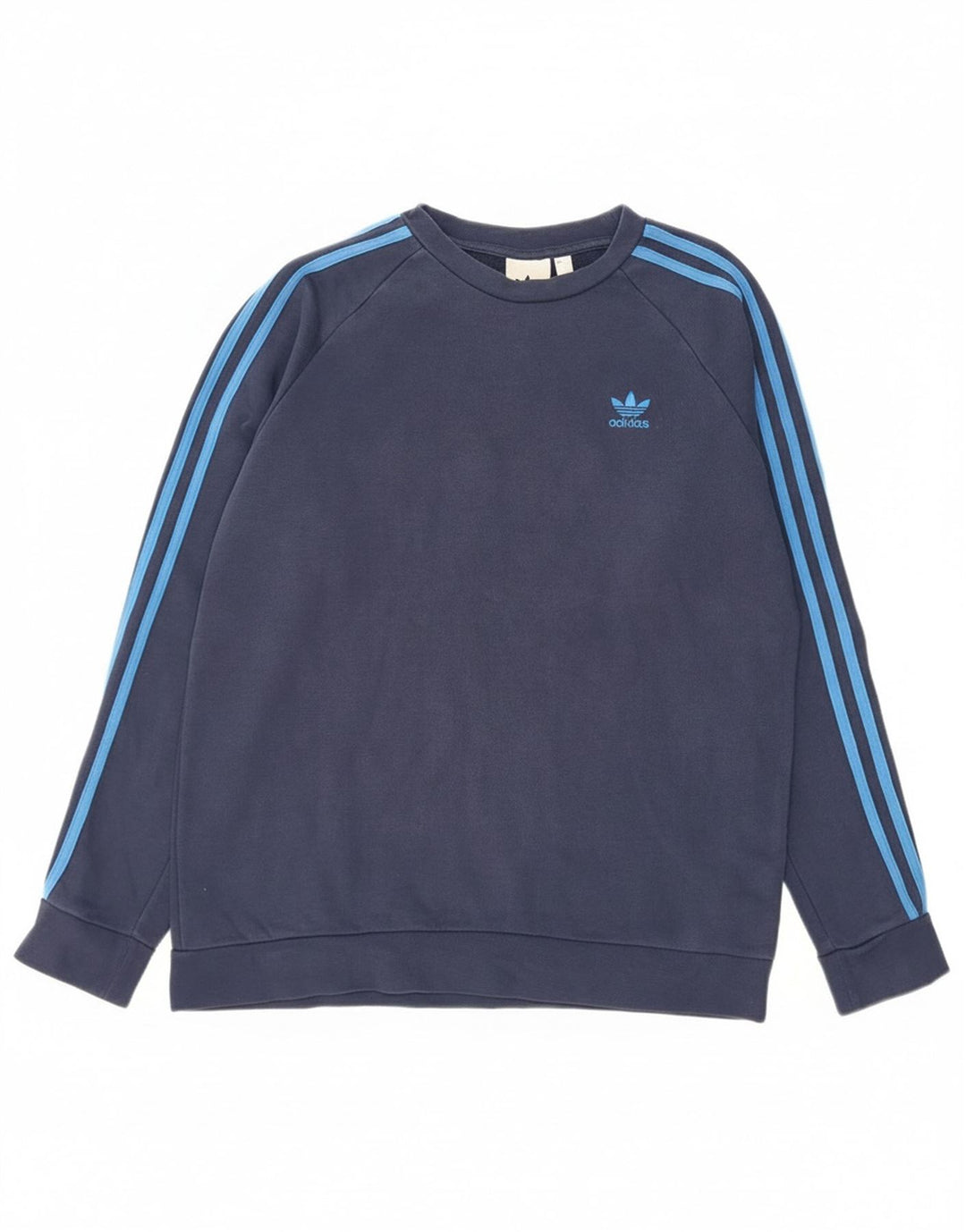 Felpa da uomo Adidas maglione medio blu navy in cotone