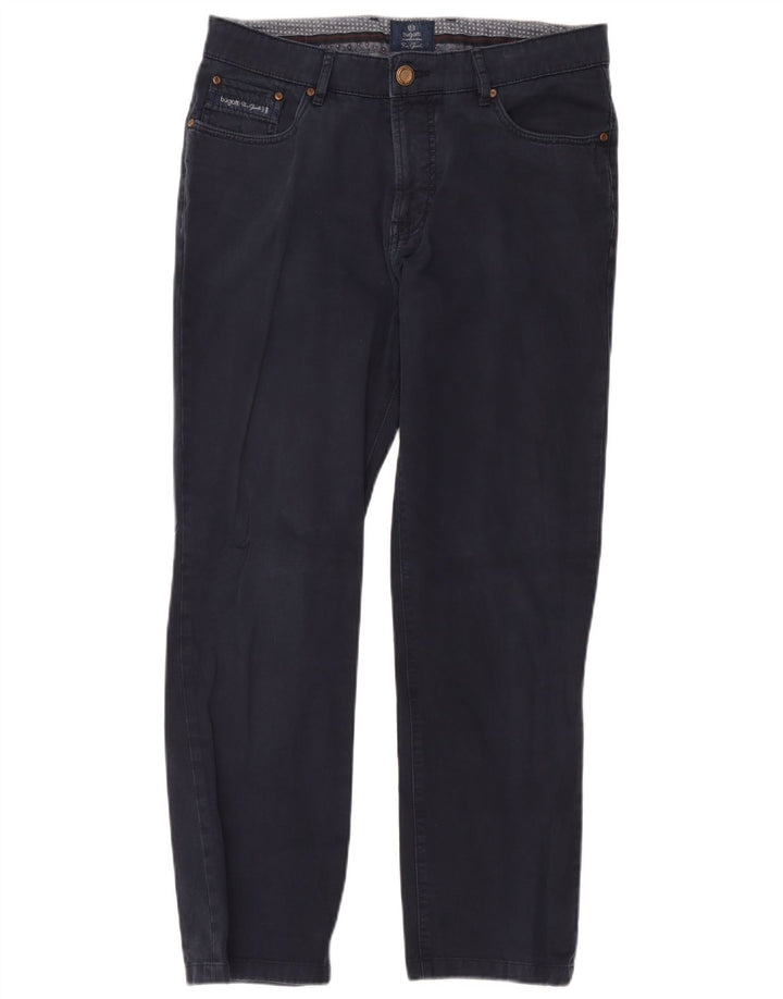 Pantaloni casual dritti da uomo Bugatti W34 L29 Blu Navy