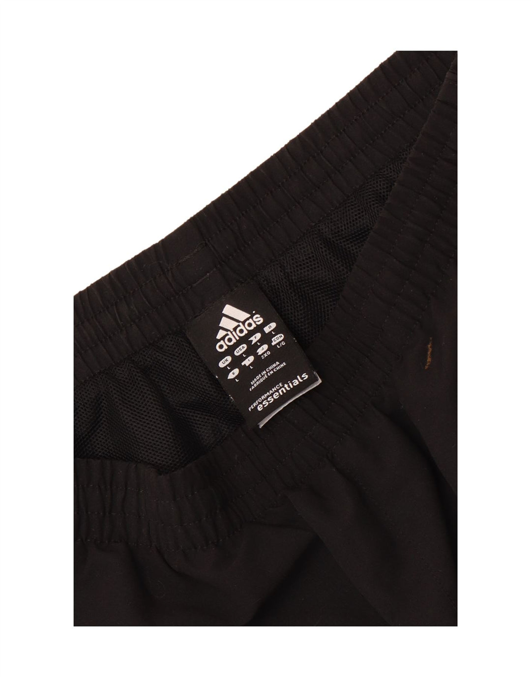 Pantaloncini sportivi Adidas Climalite da uomo grandi in poliestere nero
