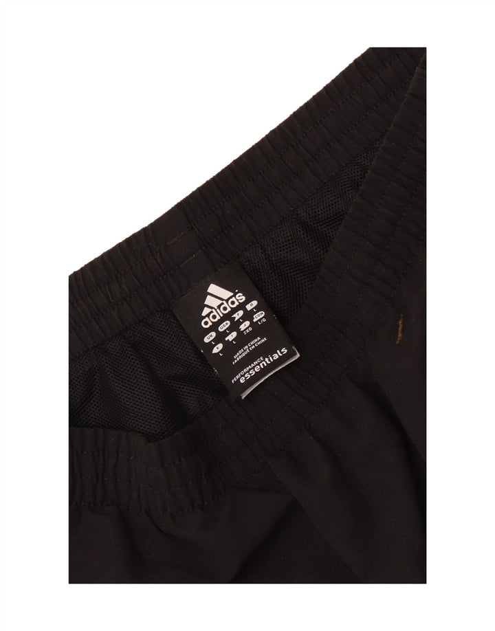 Pantaloncini sportivi Adidas Climalite da uomo grandi in poliestere nero