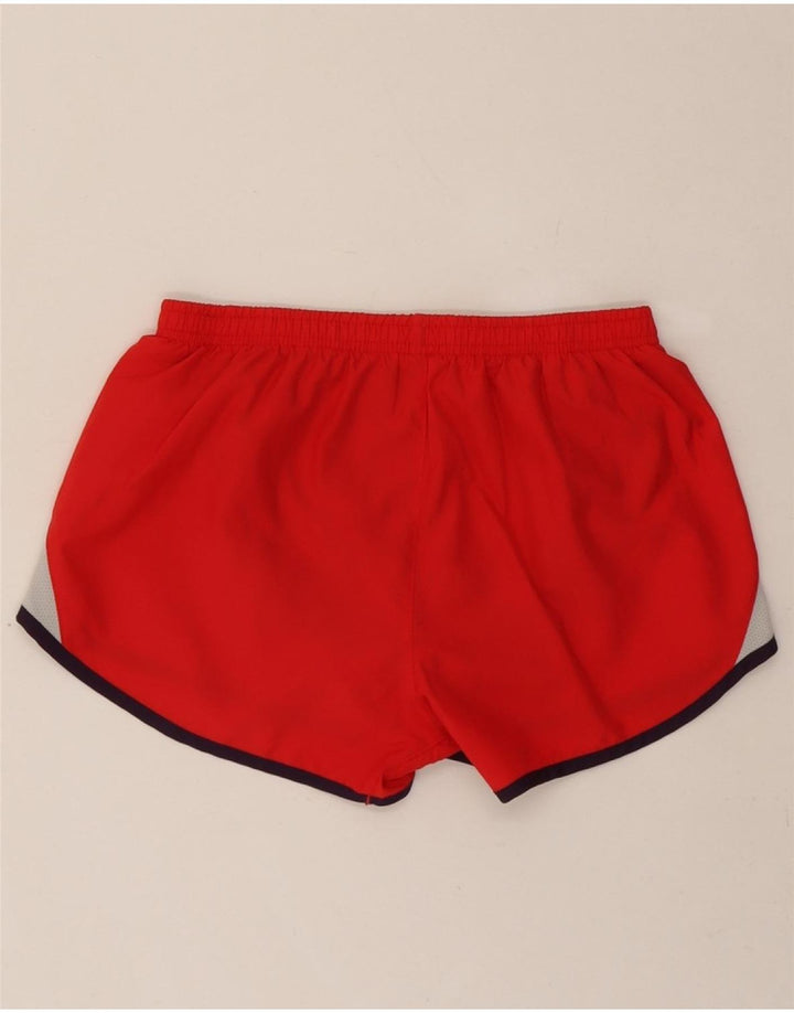 NIKE Womens Sport Shorts UK 8 Small Red Colourblock Polyester Vintage Nike and Second-Hand Nike from Messina Hembry 