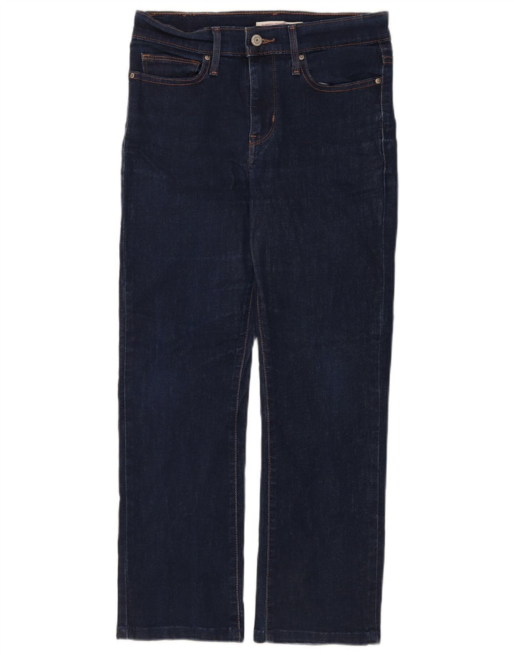 Jeans dritti dimagranti da donna Levi's W28 L26 cotone blu navy