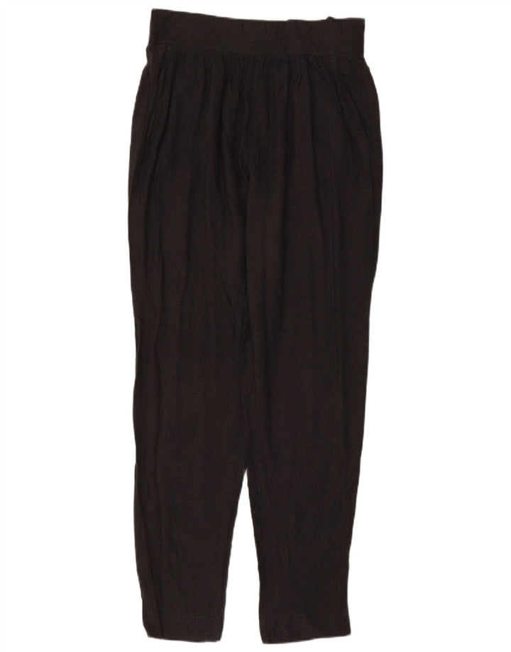 Pantaloni da abito con pegging da donna French Connection UK 12 Medium W30 L31 Grigio