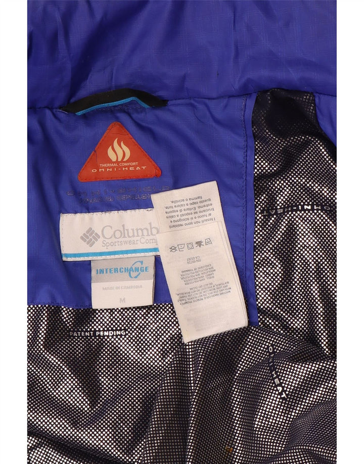 Giacca imbottita Columbia Interchange Liner da donna UK 14 Poliestere blu medio