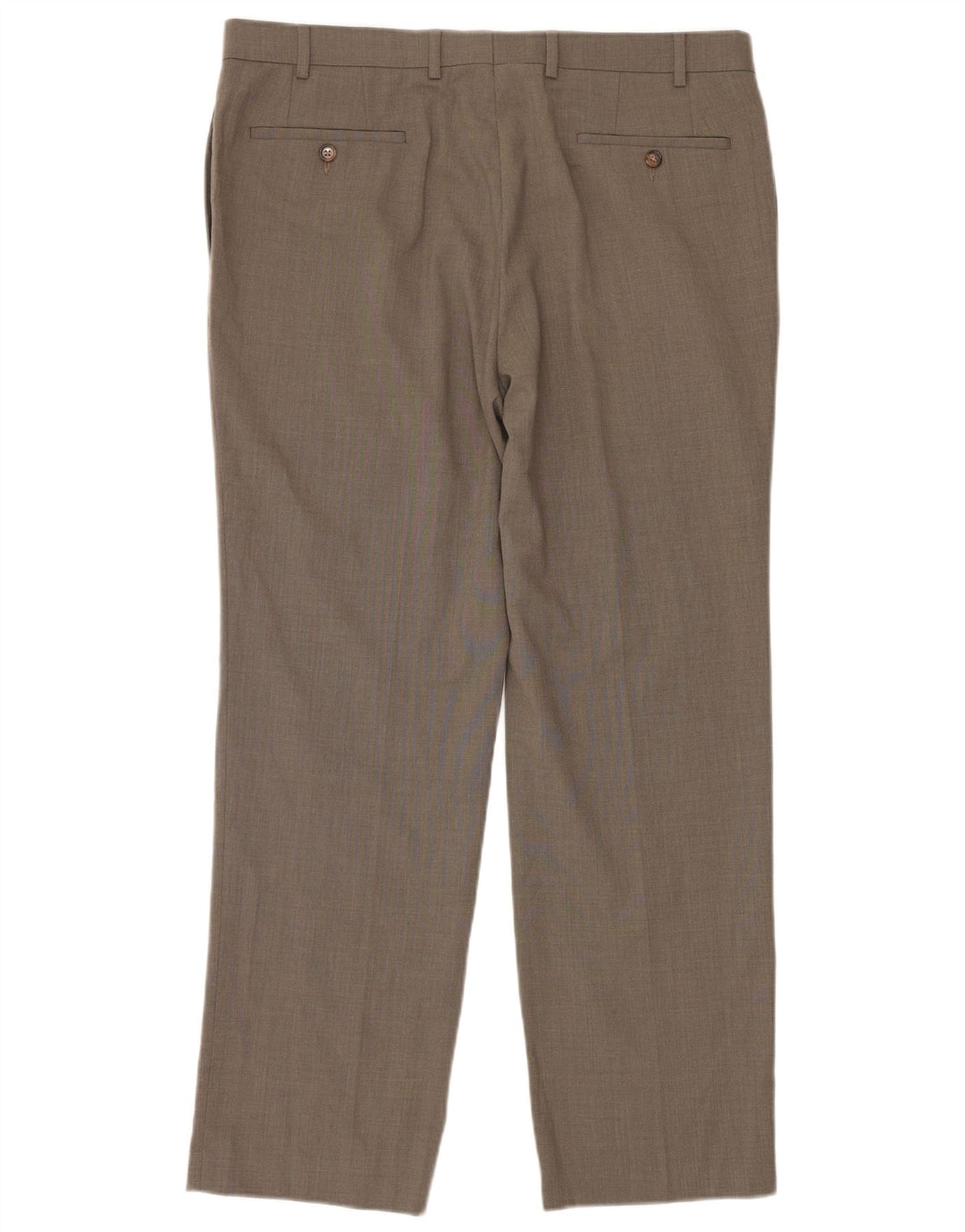 Pantaloni da abito dritti da uomo Ralph Lauren W36 L30 Poliestere beige