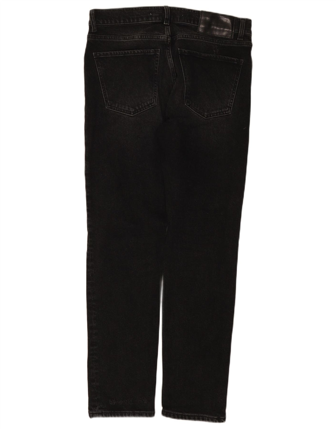 Jeans slim da uomo Zara EU 42 Large W32 L30 cotone nero