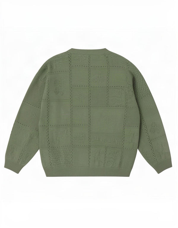Maglione maglione girocollo da donna vintage UK 20 2XL Verde