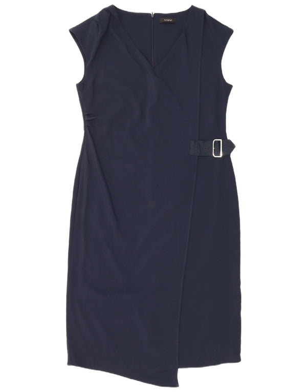 Abito tubino autografo da donna Marks & Spencer UK 14 grande blu navy