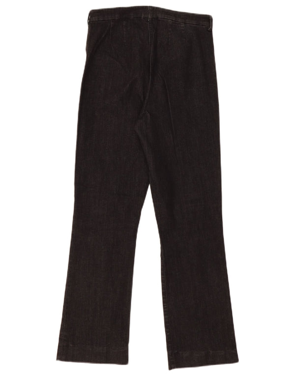 MAX MARA Jeans Bootcut da donna UK 10 Small W28 L28 Cotone grigio