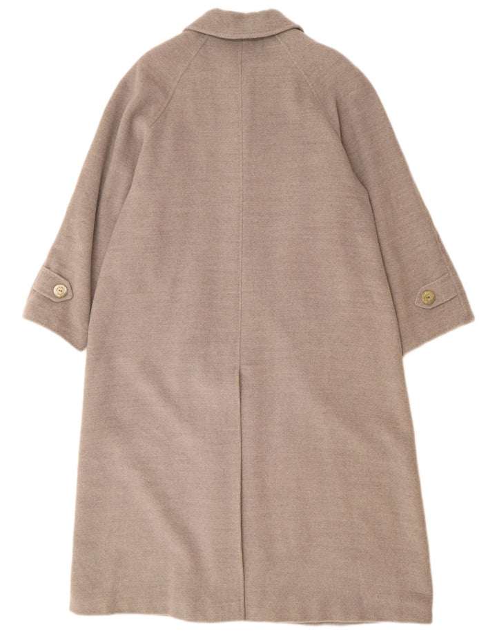 Soprabito vintage da donna EU 38 in lana vergine grigio medio