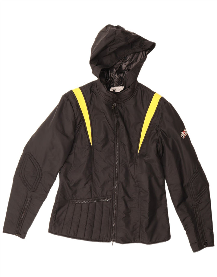 Giacca da corsa con cappuccio da uomo La Font UK 38 Poliammide color block medio nero