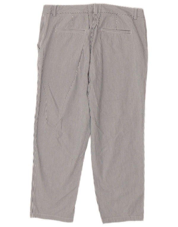 Pantaloni corti slim da donna Marks & Spencer UK 18 XL W34 L24 a righe bianche