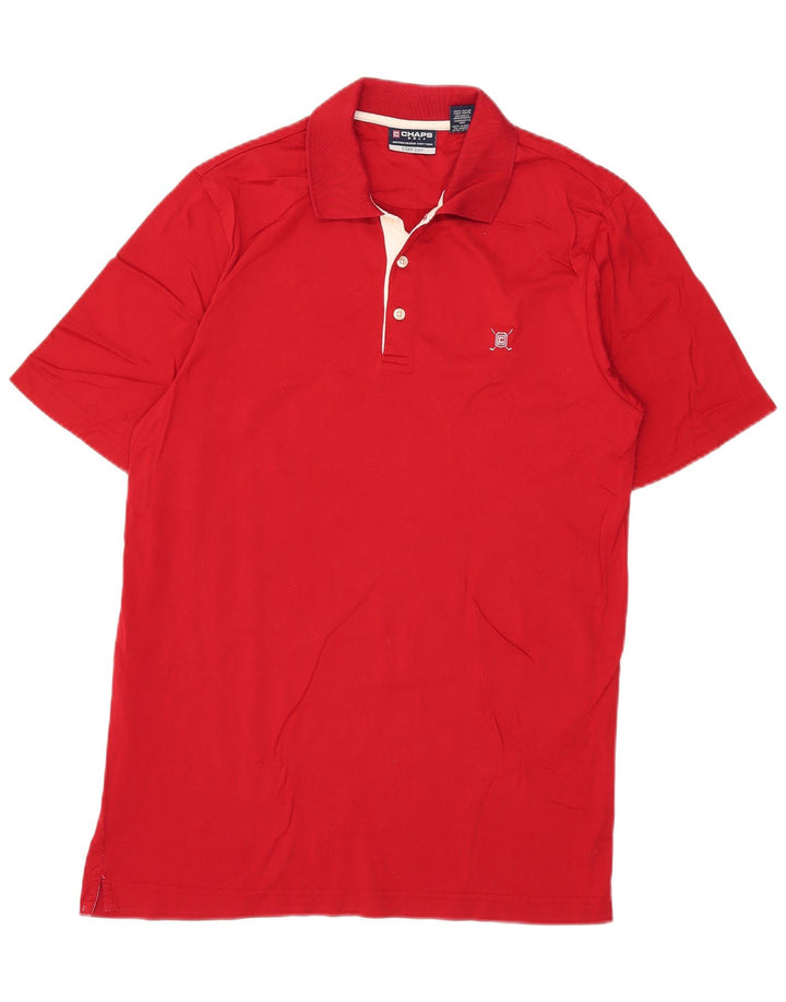 Polo da golf da uomo Chaps piccola rossa in cotone