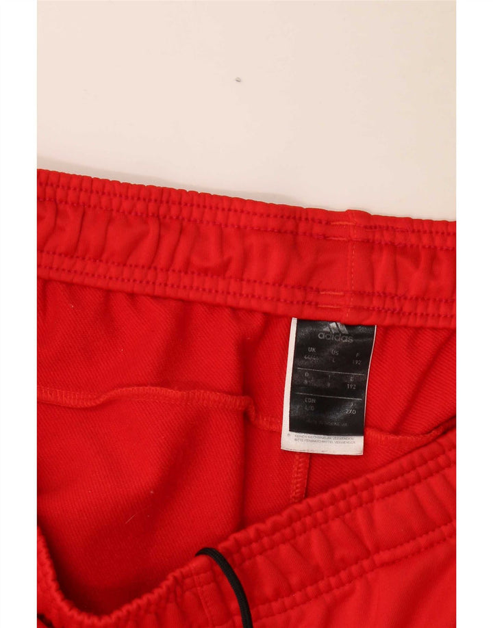 Pantaloni da tuta da uomo Adidas UK 44/46 Large Rosso Poliestere