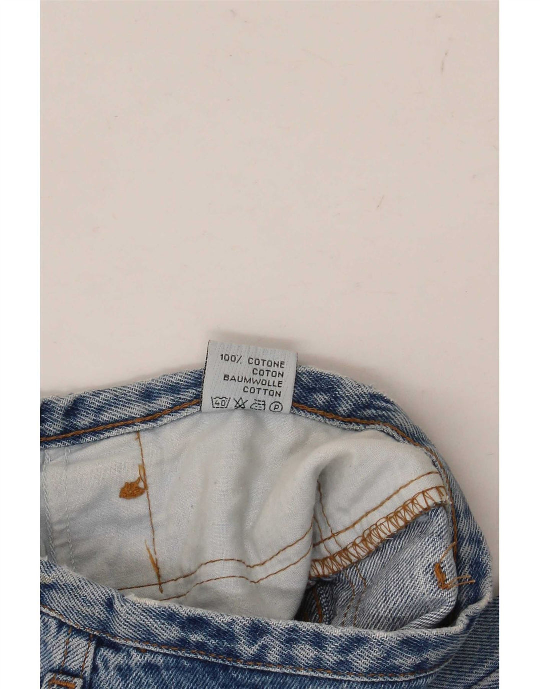 Jeans affusolati da donna vintage medi W28 L29 cotone blu