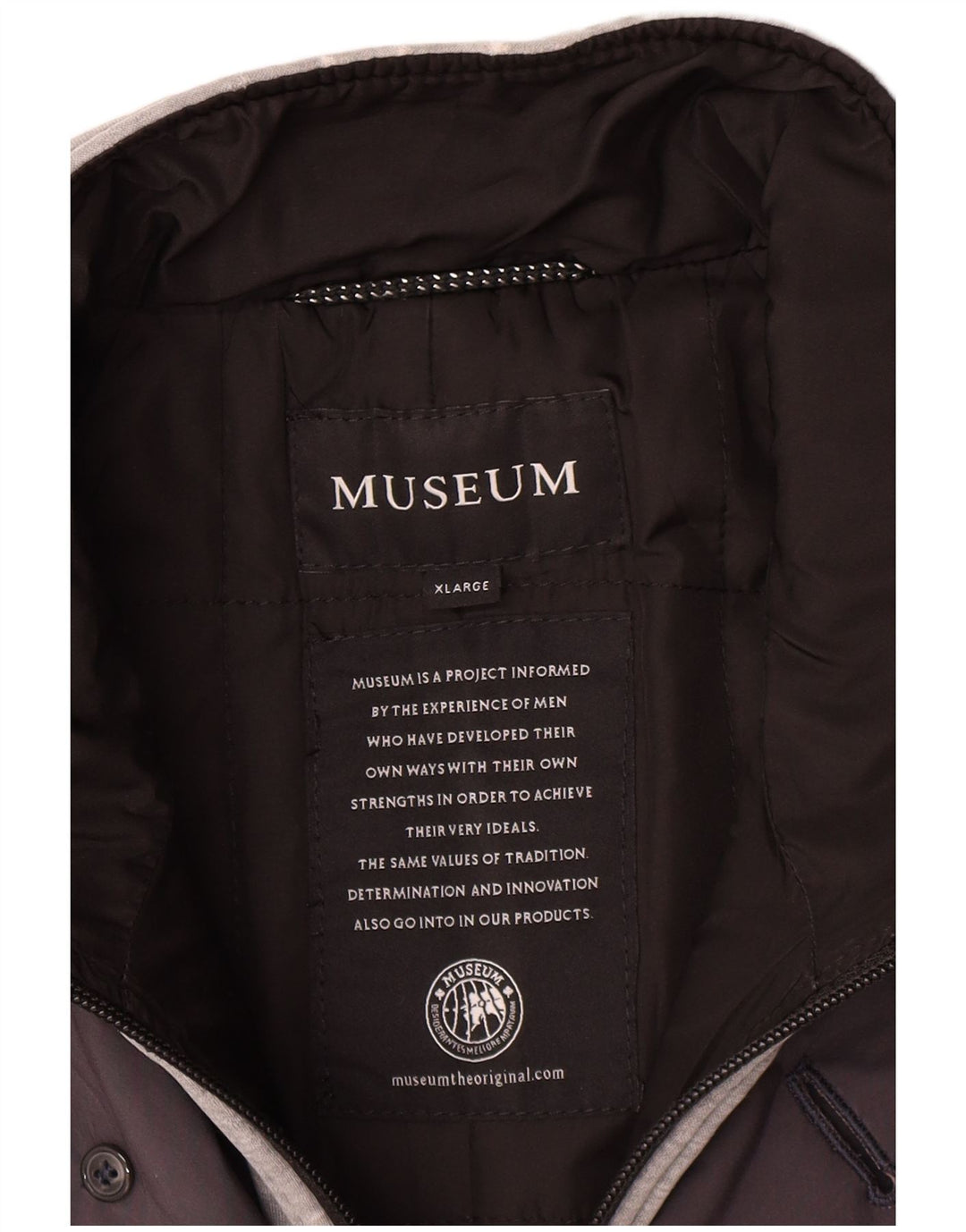 Trench da uomo Museum UK 42 XL Poliestere grigio