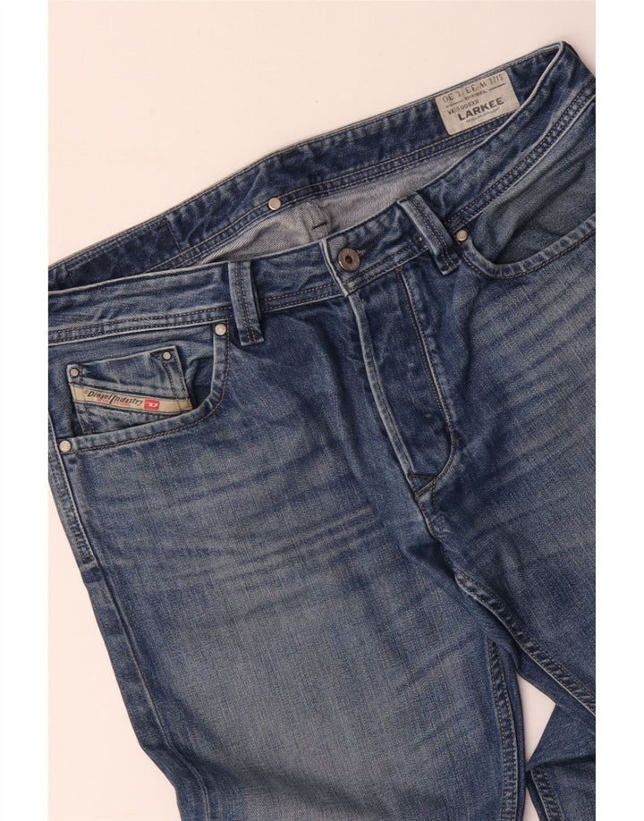 Jeans dritti regolari da uomo Diesel Larkee W33 L30 cotone blu