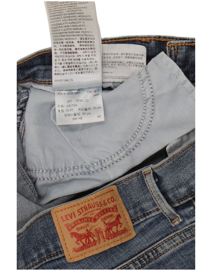 Jeans bootcut classici da donna Levi's US 6 medi W28 L32 cotone blu