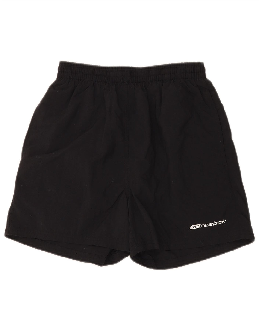 Pantaloncini sportivi grafici da uomo REEBOK XS nylon nero