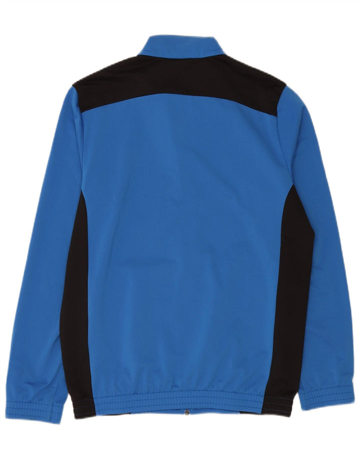 Giacca da ginnastica da uomo Puma Small in poliestere color block blu