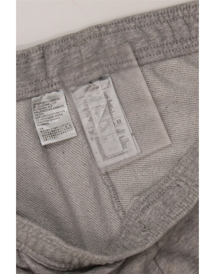 Pantaloni da tuta da uomo Adidas in cotone grigio medio
