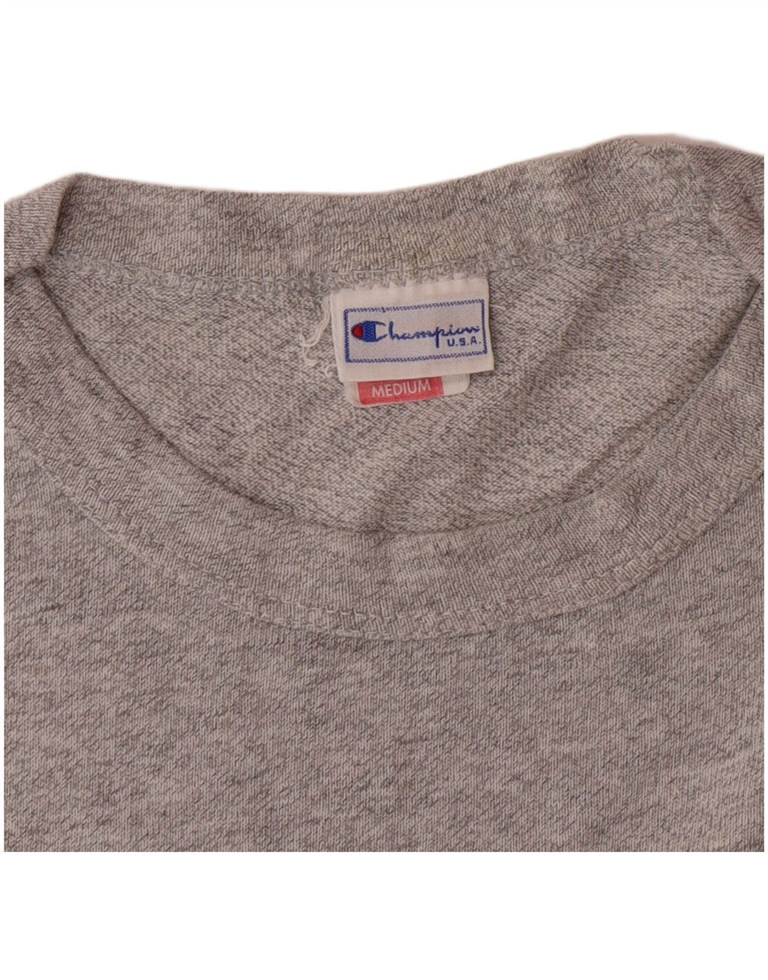 T-shirt grafica da uomo CHAMPION Top in cotone mélange grigio medio