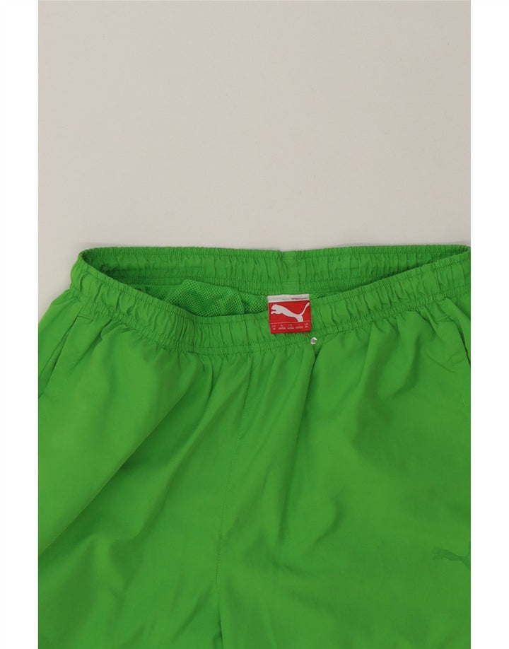PUMA Mens Sport Shorts Medium  Green Vintage Puma and Second-Hand Puma from Messina Hembry 