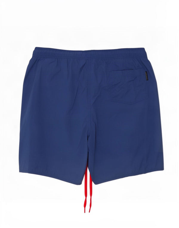 Pantaloncini da bagno grafici da uomo Napapijri XL blu poliestere