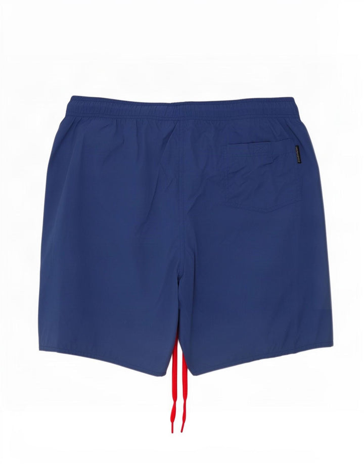 Pantaloncini da bagno grafici da uomo Napapijri XL blu poliestere