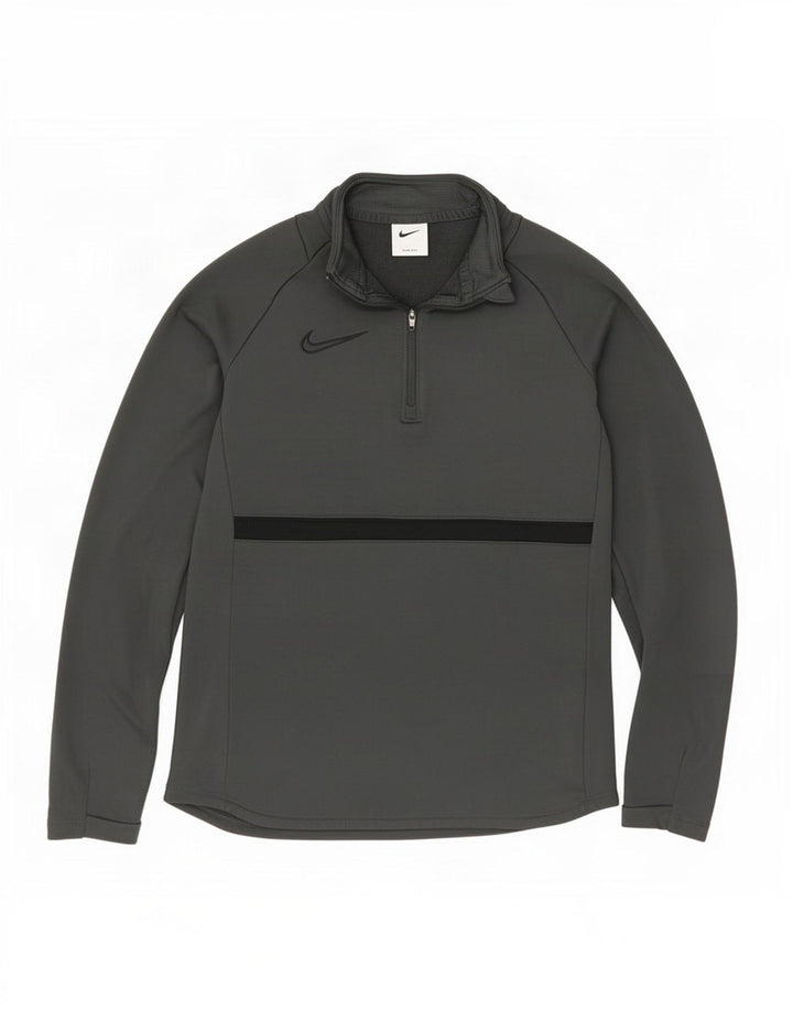Top della tuta pullover da donna Nike Dri Fit UK 6 XS grigio color block