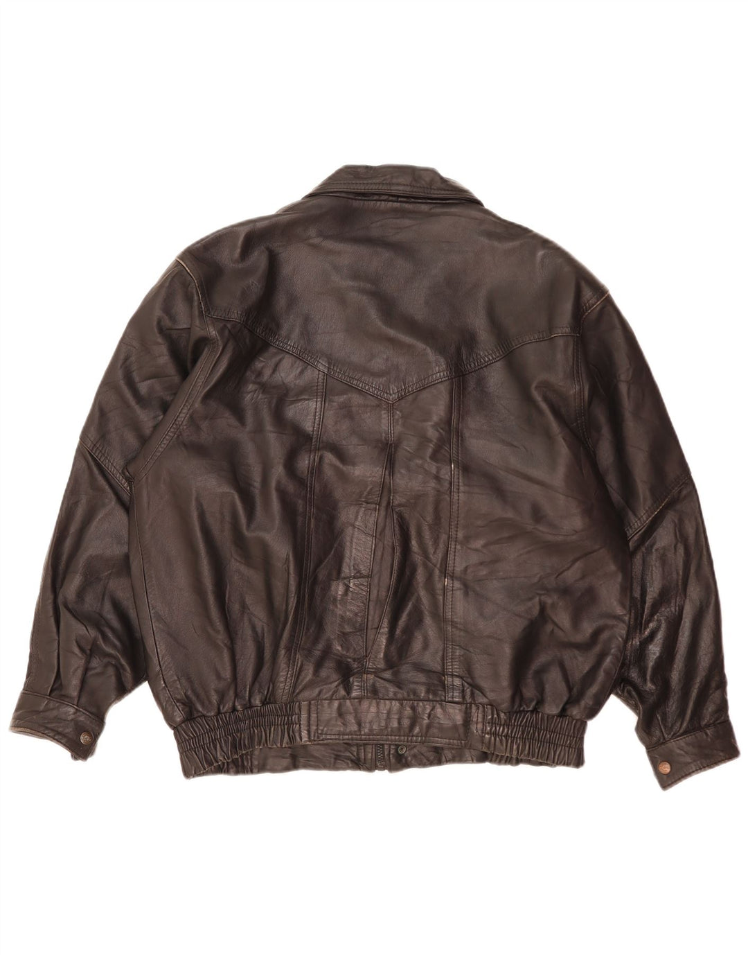 Giacca in pelle da uomo Rosa Cuir UK 40 grande pelle nera
