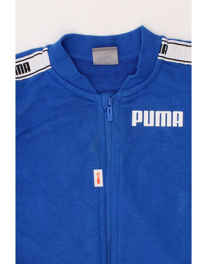PUMA Baby Boys Graphic Tracksuit Top Jacket 6-9 Months Blue Cotton Vintage Puma and Second-Hand Puma from Messina Hembry 