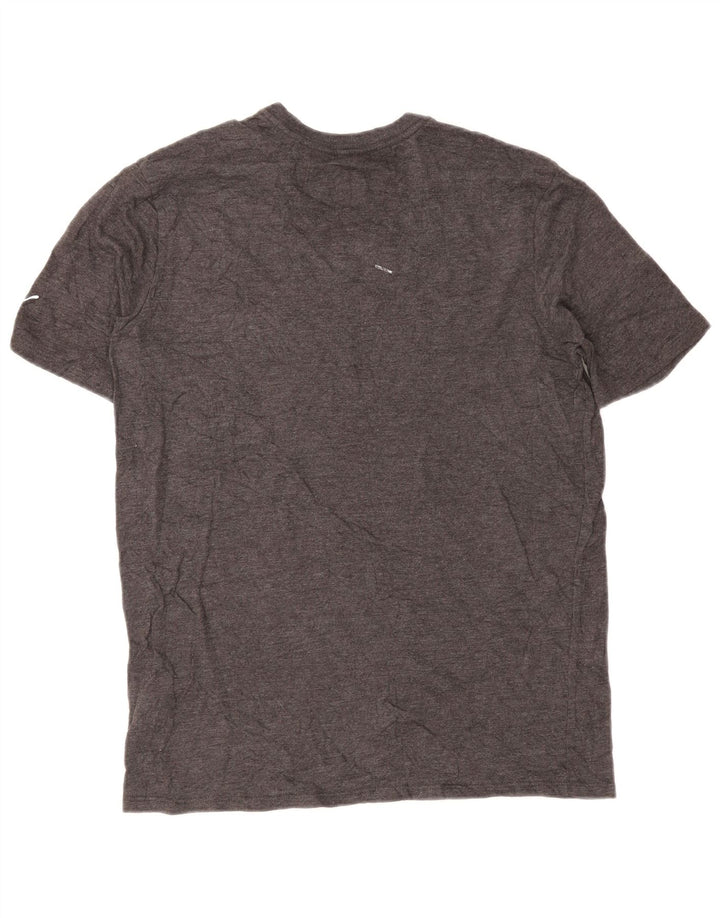 T-shirt grafica da uomo Puma Top Small in cotone grigio