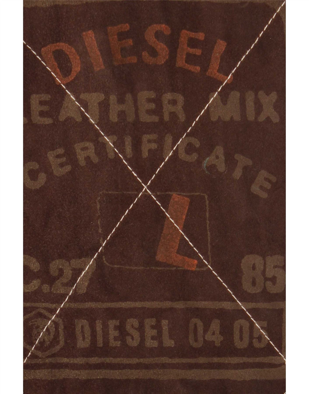 Giacca reversibile da uomo Diesel UK 40 grande pelle scozzese marrone