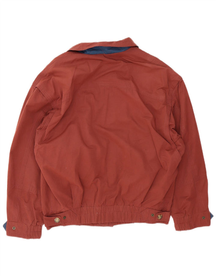 Giubbotto bomber vintage da uomo vestibilità ampia IT 48 poliestere marrone medio