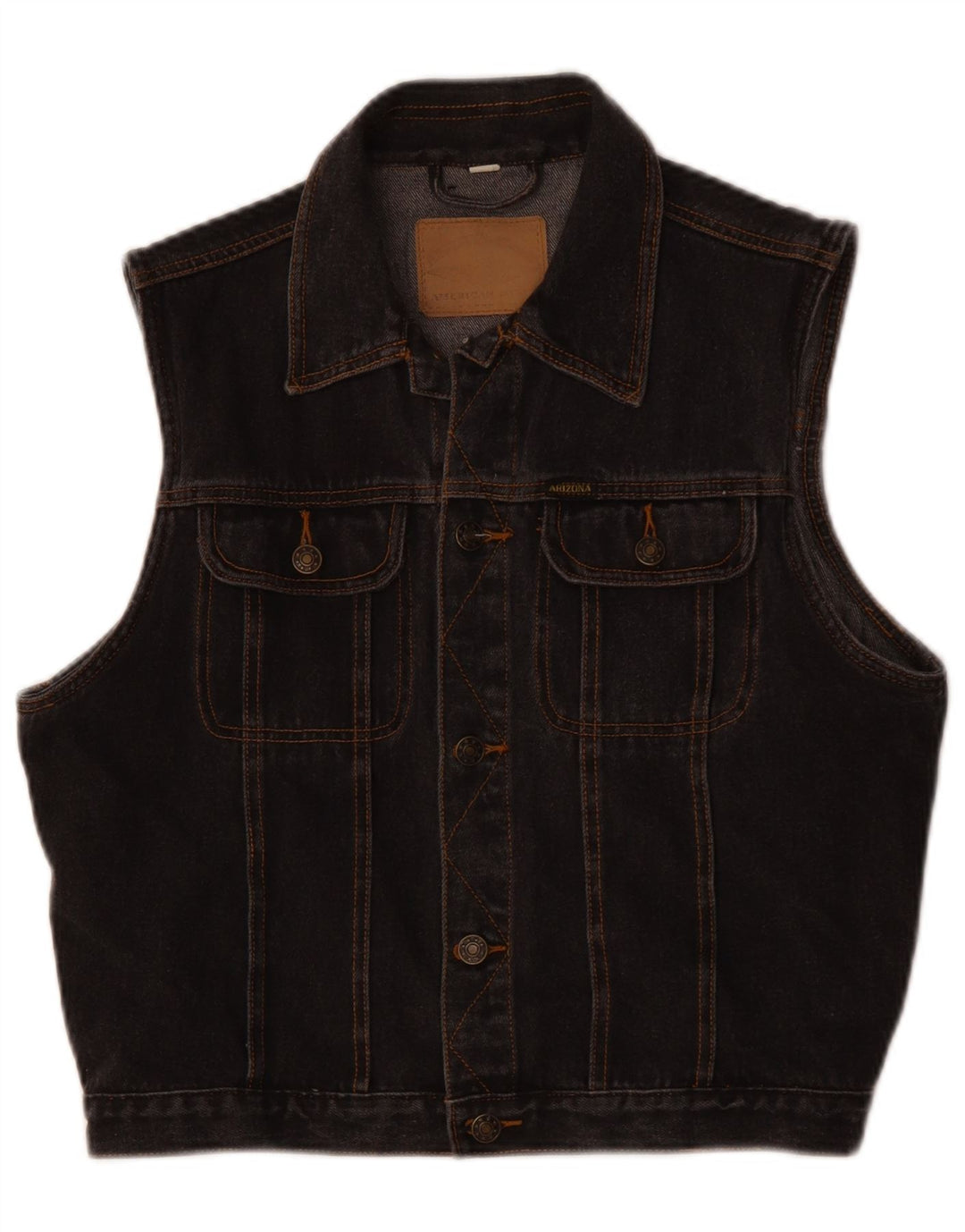 Gilet in denim per ragazzi Arizona 13-14 anni in cotone grigio