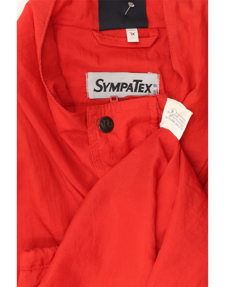 Giacca bomber da uomo vestibilità ampia Sympatex UK 42 XL rosso poliammide